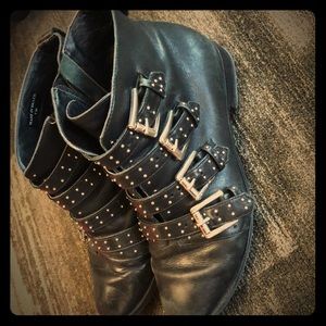 Rebecca Minkoff black leather Boots size 7